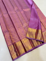 Load image into Gallery viewer, Classic Onion Pink Elegance Kanchipuram Handloom Silk Saree SS24704
