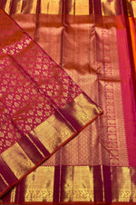 Load image into Gallery viewer, Classic Pinkish Orange 2gm Zari Bridal Elegance Kanchipuram Handloom Silk Saree SS25983
