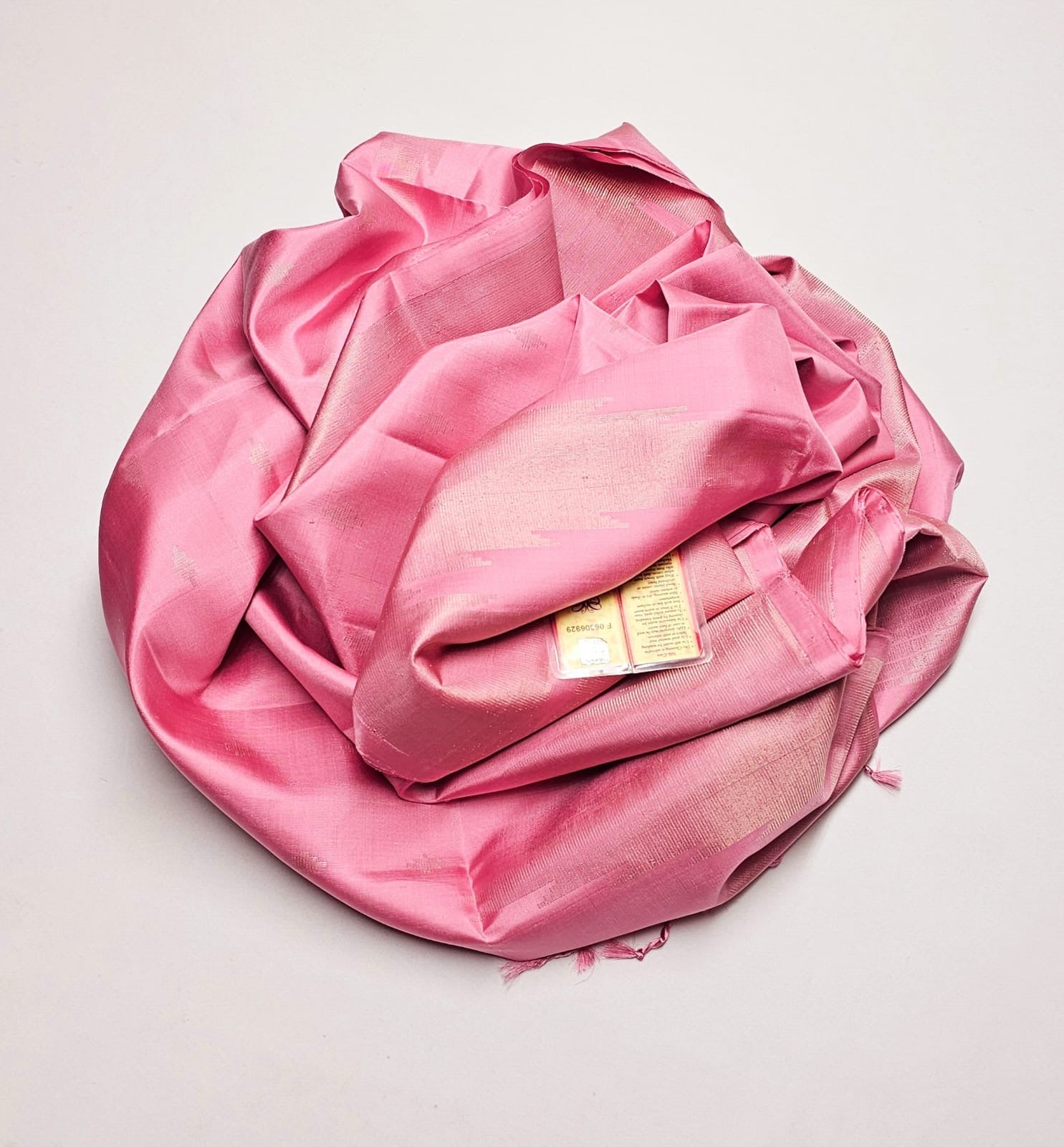 Classic Baby Pink Elegance Handloom Soft Silk Saree SS26233