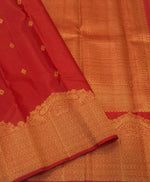Load image into Gallery viewer, Classic Brick Orange 2gm Zari Bridal Elegance Kanchipuram Handloom Silk Saree SS27608

