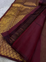 Load image into Gallery viewer, Classic Garnet Red 2gm Zari Elegance Kanchipuram Handloom Silk Saree SS25493
