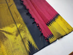 Load image into Gallery viewer, Classic Gold &amp; Maroon Rising Border Kanchipuram Handloom Silk Saree SS26023
