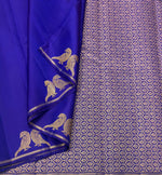 Load image into Gallery viewer, Classic Royal Blue 2gm Zari Elegance Kanchipuram Handloom Silk Saree SS24808
