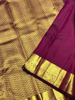 Load image into Gallery viewer, Classic Wine Pink 2gm Zari Bridal Elegance Kanchipuram Handloom Silk Saree SS25270
