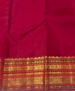 Load image into Gallery viewer, Classic Bottle Green &amp; Chilli Red 2gm Zari Elegance Kanchipuram Handloom Silk Saree SS27906
