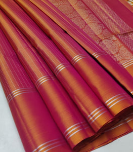 Classic Orange Elegance Handloom Soft Silk Saree SS24738