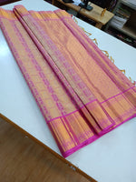 Load image into Gallery viewer, Classic Pastel Rose 2gm Zari Elegance Kanchipuram Handloom Silk Saree SS24260
