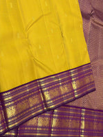 Load image into Gallery viewer, Classic Mustard &amp; Vadamalli 2gm Zari Elegance Kanchipuram Handloom Silk Saree SS26918
