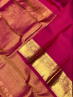 Load image into Gallery viewer, Classic Light Green &amp; Deep Pink 2gm Zari Bridal Elegance Kanchipuram Handloom Silk Saree SS25568
