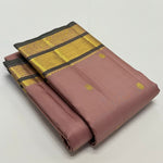 Load image into Gallery viewer, Pastel Cocoa &amp; Pine Green Elegance Kanchipuram Handloom Silk Saree SS20604
