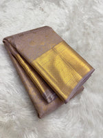 Load image into Gallery viewer, Classic Mauve Bridal Elegance Kanchipuram Handloom Silk Saree SS27820
