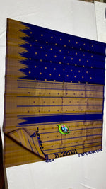 Load image into Gallery viewer, Classic Royal Blue Kanchipuram Handloom Silk Saree SS26260

