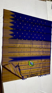 Classic Royal Blue Kanchipuram Handloom Silk Saree SS26260