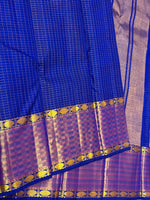 Load image into Gallery viewer, Classic Royal Blue 2gm Zari Elegance Kanchipuram Handloom Silk Saree SS28562

