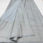 Load image into Gallery viewer, Classic Pastel Grey Neem Zari Elegance Kanchipuram Handloom Silk Saree SS24222
