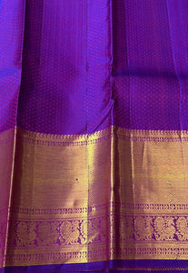 Classic Rose & Purple 2gm Zari Bridal Elegance Kanchipuram Handloom Silk Saree SS23760