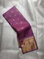 Load image into Gallery viewer, Classic Pastel Lavender Elegance Kanchipuram Handloom Silk Saree SS27241
