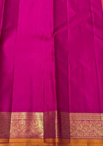 Load image into Gallery viewer, Classic Dark Pink &amp; Wine Red 2gm Zari Bridal Elegance Kanchipuram Handloom Silk Saree SS24601
