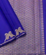 Load image into Gallery viewer, Classic Royal Blue 2gm Zari Elegance Kanchipuram Handloom Silk Saree SS24808
