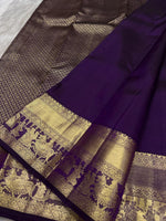 Load image into Gallery viewer, Classic Vadamalli Bridal Elegance Kanchipuram Handloom Silk Saree SS27190
