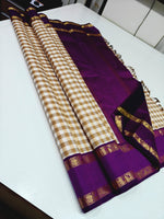 Load image into Gallery viewer, Classic Offwhite &amp; Vadamalli 2gm Zari Elegance Kanchipuram Handloom Silk Saree SS26932
