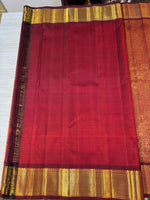 Load image into Gallery viewer, Classic Maroon 2gm Zari Brocade Bridal Elegance Kanchipuram Handloom Silk Saree SS25759
