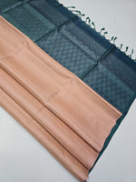 Load image into Gallery viewer, Pastel Sand Beige &amp; Mettalic Grey Elegance Handloom Soft Silk Saree SS25669
