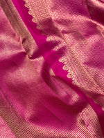 Load image into Gallery viewer, Classic Deep Pink 2gm Zari Bridal Elegance Kanchipuram Handloom Silk Saree SS28260
