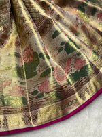 Load image into Gallery viewer, Classic Gold 2gm Zari Bridal Elegance Kanchipuram Handloom Silk Saree SS25366
