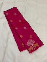 Load image into Gallery viewer, Classic Deep Pink 2gm Zari Elegance Kanchipuram Handloom Silk Saree SS25303
