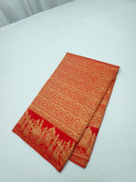 Load image into Gallery viewer, Classic Scarlet Red Meenakari Bridal Elegance Kanchipuram Handloom Silk Saree SS26898
