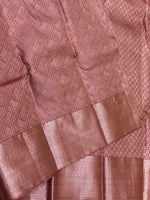 Load image into Gallery viewer, Classic Pastel Cocoa 2gm Antique Zari Bridal Elegance Kanchipuram Handloom Silk Saree SS25320
