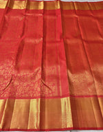 Load image into Gallery viewer, Classic Scarlet Red 2gm Zari Elegance Kanchipuram Handloom Silk Saree SS24464
