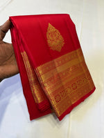 Load image into Gallery viewer, Classic Reddish Maroon 2gm Zari Elegance Kanchipuram Handloom Silk Saree SS27068
