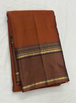 Load image into Gallery viewer, Classic Brown &amp; Cocoa 1gm Zari Elegance Kanchipuram Handloom Silk Saree SS24761
