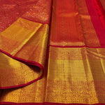 Load image into Gallery viewer, Classic Burnt Orange 2gm Zari Elegance Kanchipuram Handloom Silk Saree SS24141
