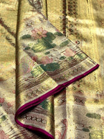 Load image into Gallery viewer, Classic Gold 2gm Zari Bridal Elegance Kanchipuram Handloom Silk Saree SS25366
