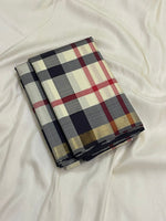 Load image into Gallery viewer, Classic Burberry Checks 1gm Elegance Kanchipuram Handloom Silk Saree SS27555
