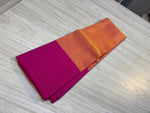 Load image into Gallery viewer, Classic Orange &amp; Deep Pink Kanchipuram Handloom Silk Saree SS26576
