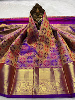 Load image into Gallery viewer, Classic Vadamalli 2gm Zari Brocade Bridal Elegance Kanchipuram Handloom Silk Saree SS27037
