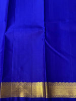 Load image into Gallery viewer, Classic Azure Blue 2gm Zari Elegance Kanchipuram Handloom Silk Saree SS23758
