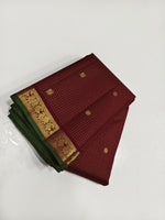 Load image into Gallery viewer, Classic Chocolate Brown 2gm Zari Kanchipuram Handloom Silk Saree SS26235
