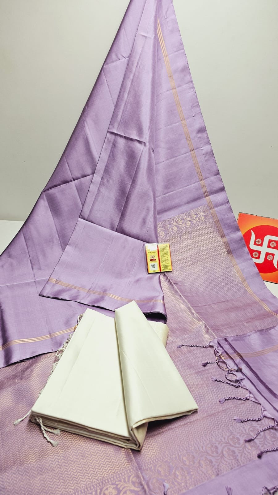 Classic Lavender Handloom Soft Silk Saree SS22877