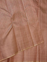 Load image into Gallery viewer, Classic Blush Peach 2gm Zari Brocade Bridal Elegance Kanchipuram Handloom Silk Saree SS27648
