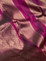 Load image into Gallery viewer, Classic Wine Red 2gm Zari Bridal Elegance Kanchipuram Handloom Silk Saree SS28197
