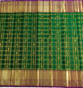 Classic Green & Vadamalli Bridal Elegance Kanchipuram Handloom Silk Saree SS23587