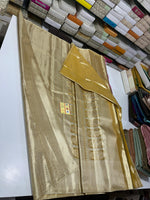 Load image into Gallery viewer, Classic Antique Gold Tissue Bridal Elegance Kanchipuram Tissue Handloom Silk Saree SS23878
