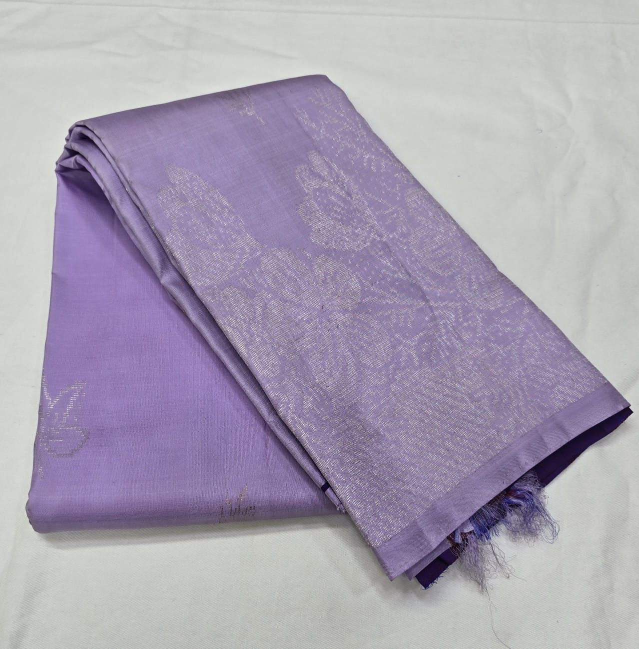 Classic Lavender & Violet Kanchipuram Handloom Silk Saree SS25970