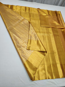 Classic Gold 1point5gm Zari Bridal Elegance Kanchipuram Handloom Silk Saree SS23787