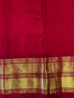 Load image into Gallery viewer, Classic Dark Green &amp; Red 2gm Zari Elegance Kanchipuram Handloom Silk Saree SS23780
